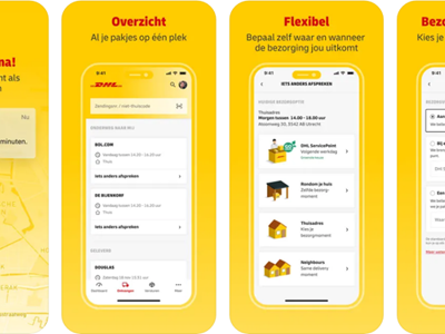 DHL volg je pakket app
